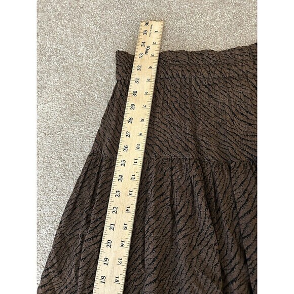 Dorothy Scholen  Platinum Maxi Skirt Size Medium Brown‎ Safari Animals Africa - Picture 3 of 6